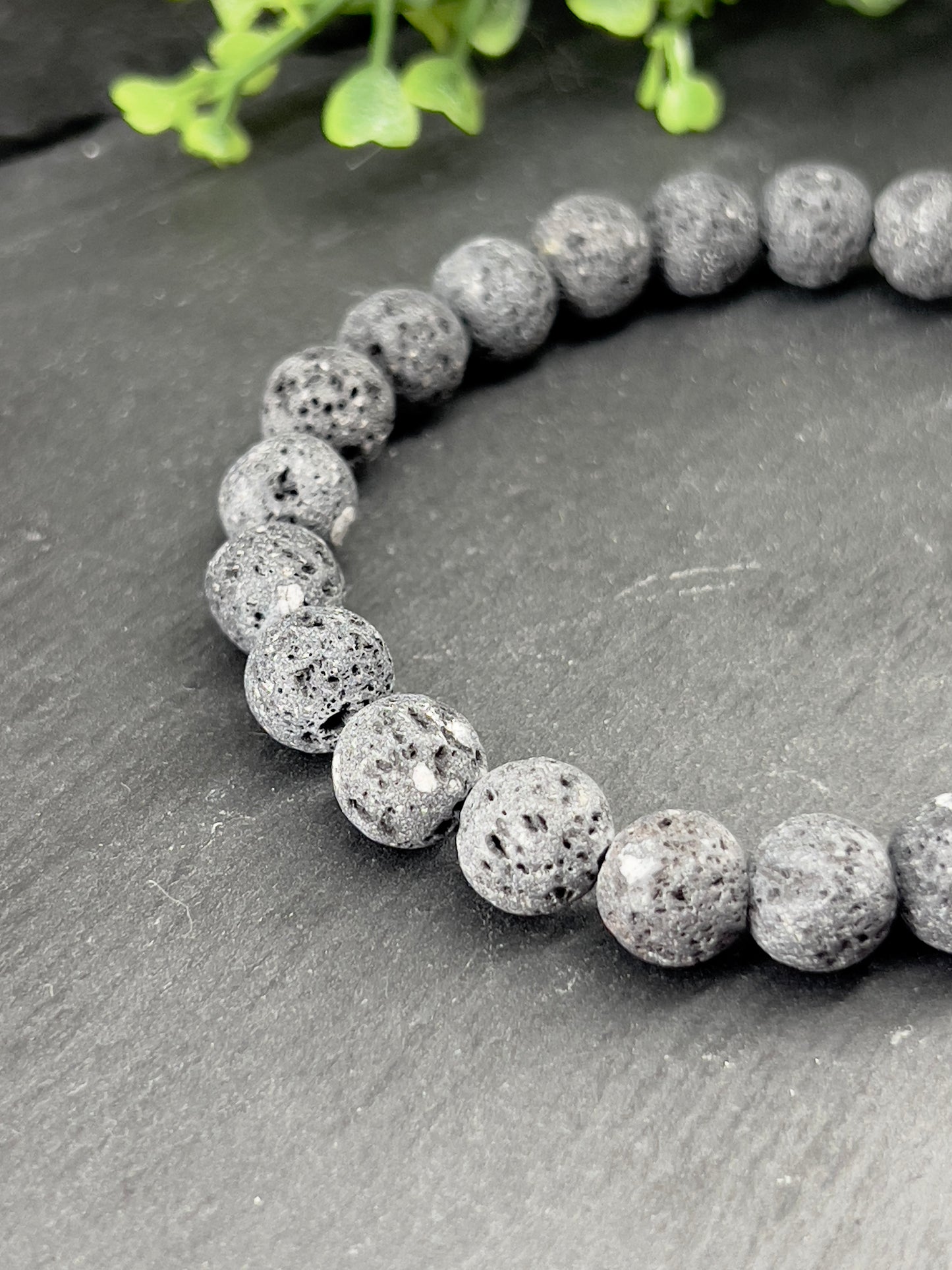 Bracelet aromathérapie pierre lave 100% naturelle ~ taille personnalisée ~ Bracelet huile essentielle ~ Bracelet thérapeutique
