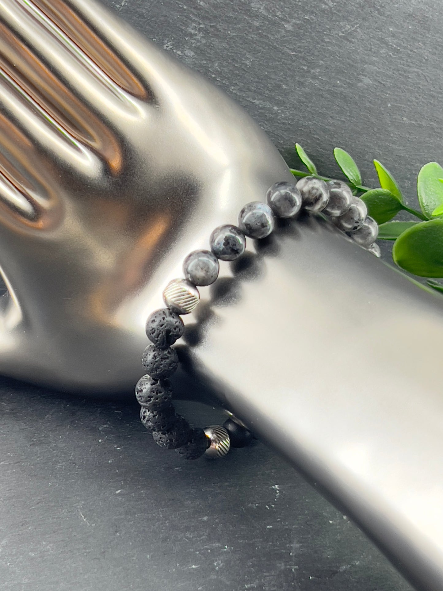 Bracelet aromathérapie labradorite ~ taille personnalisée