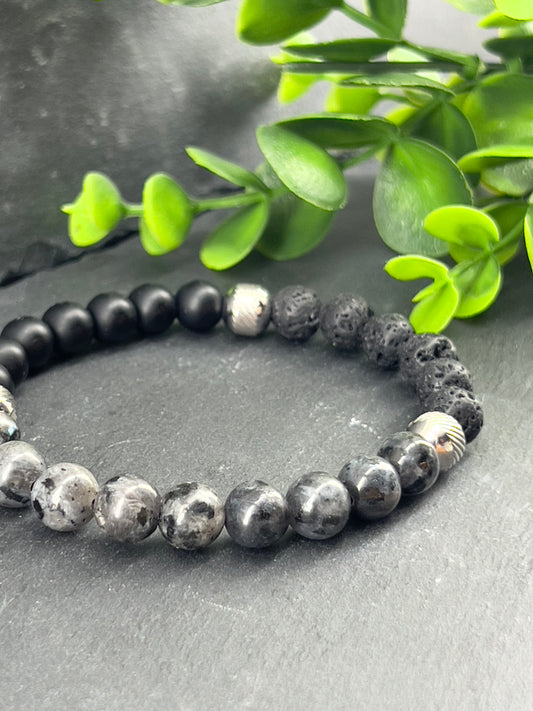 Bracelet aromathérapie labradorite ~ taille personnalisée