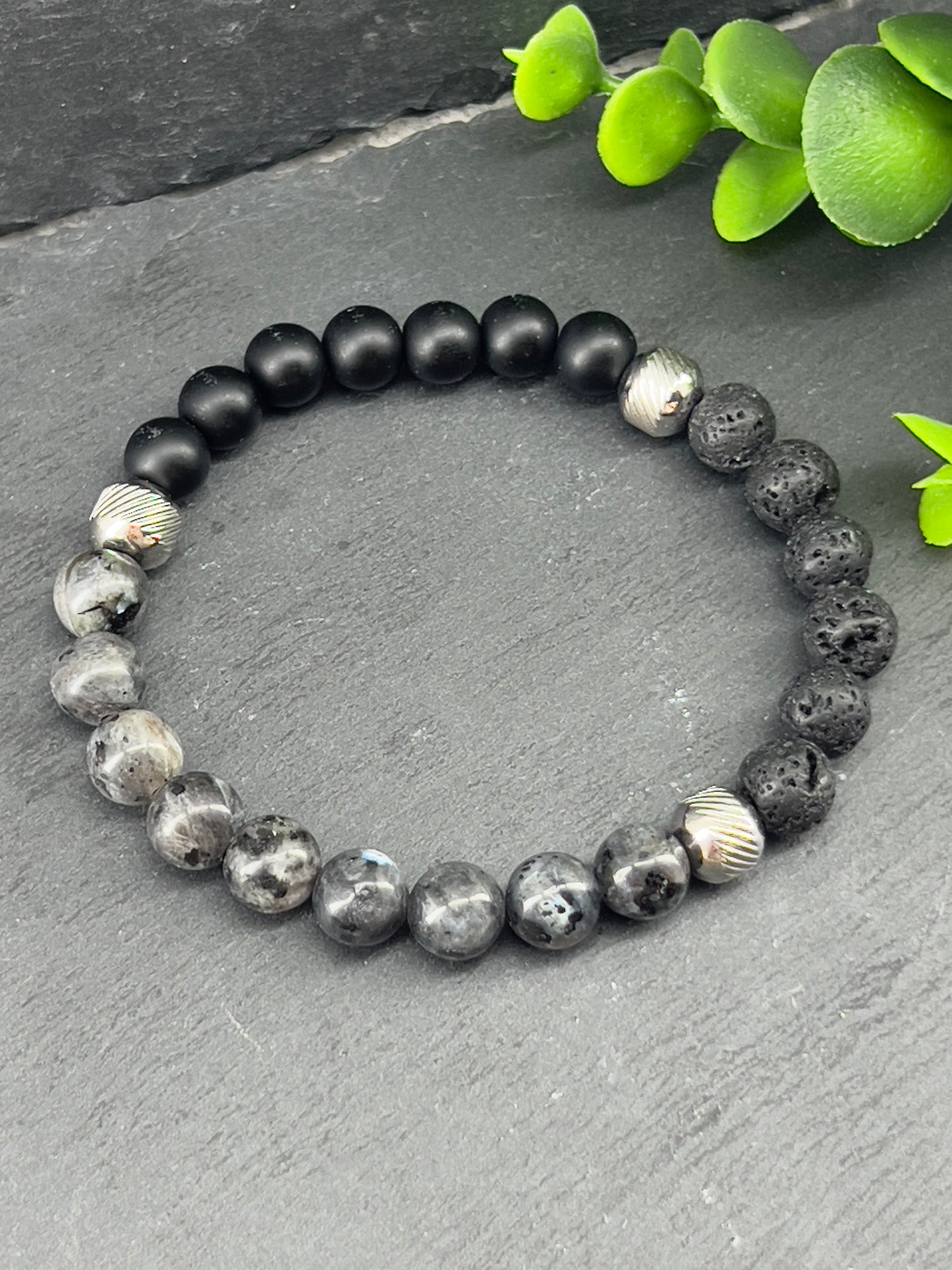 Bracelet aromathérapie labradorite ~ taille personnalisée