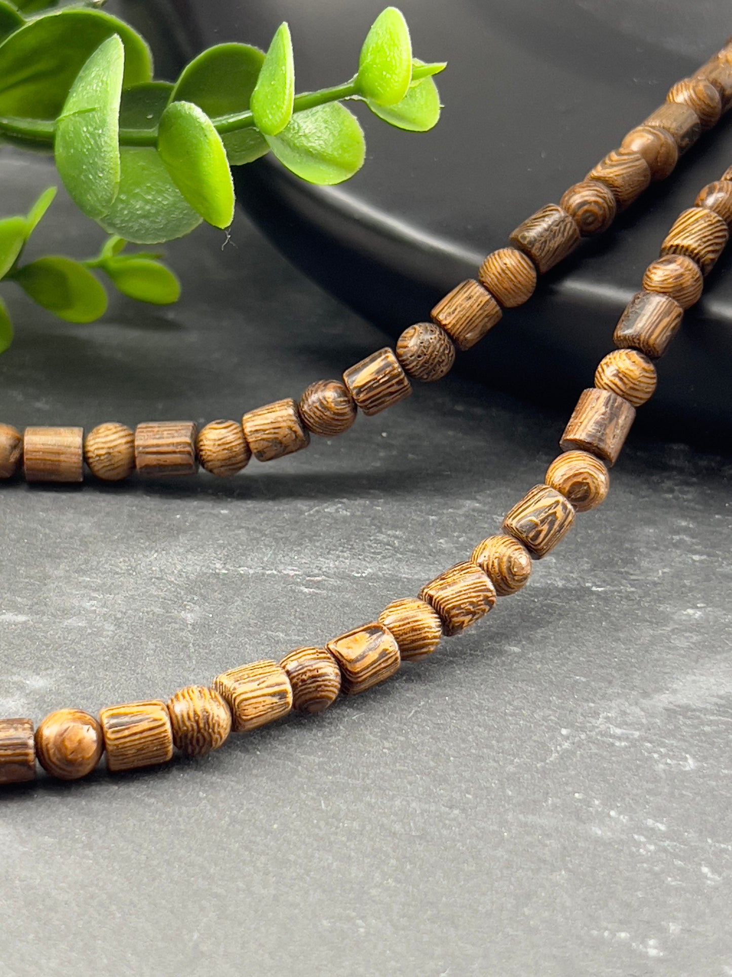 Collier en bois wengé d’Afrique ~ collier pour homme et femme ~ boho ~ collier style africain