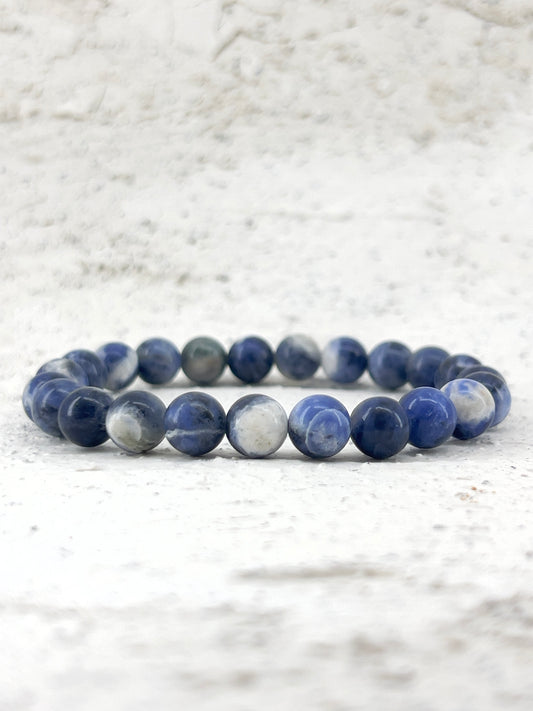 Bracelet pierre naturelle blue sodalite 8mm
