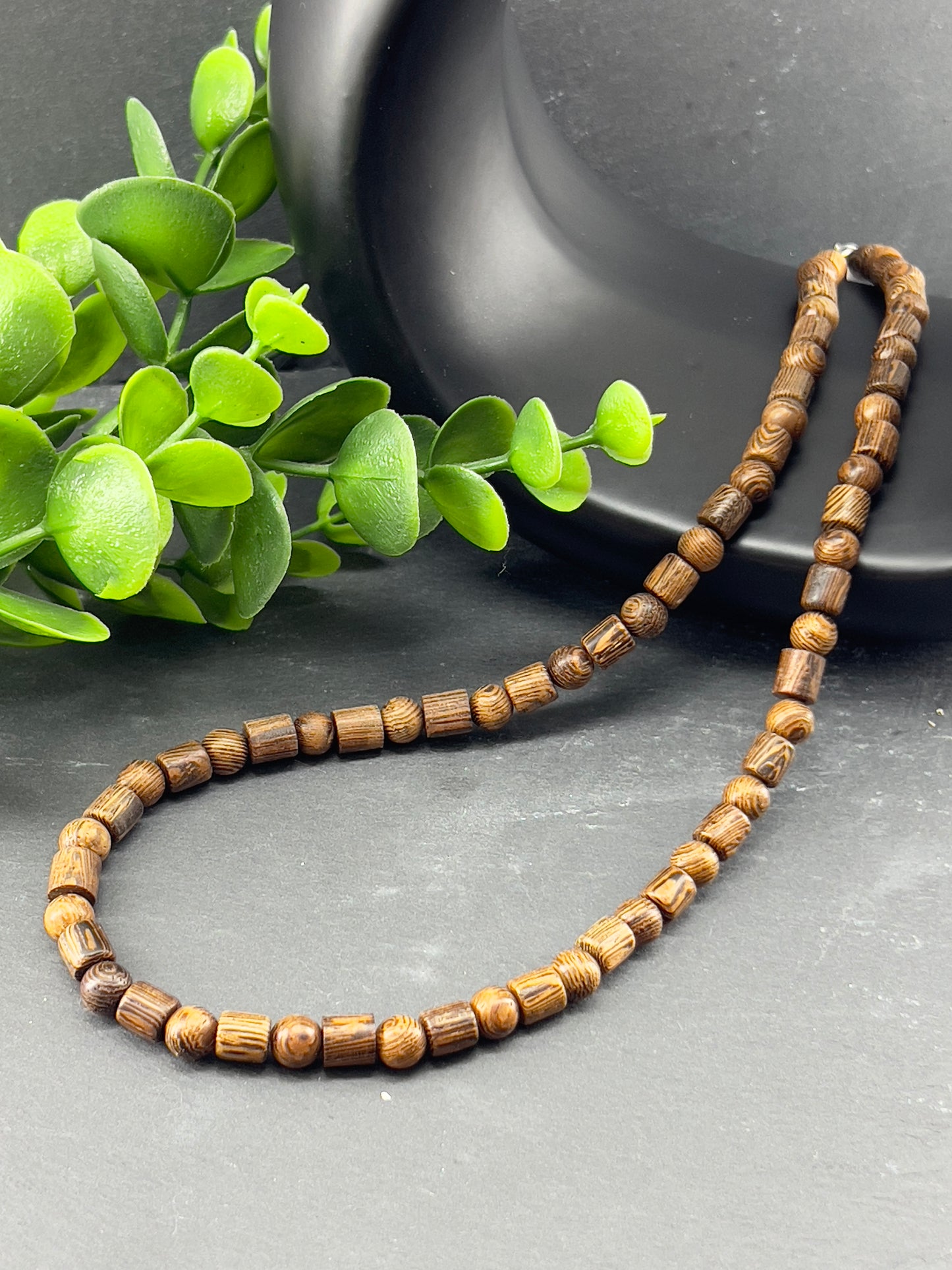 Collier en bois wengé d’Afrique ~ collier pour homme et femme ~ boho ~ collier style africain